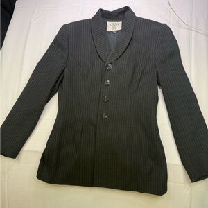 Kasper Charcoal Pinstripe Blazer